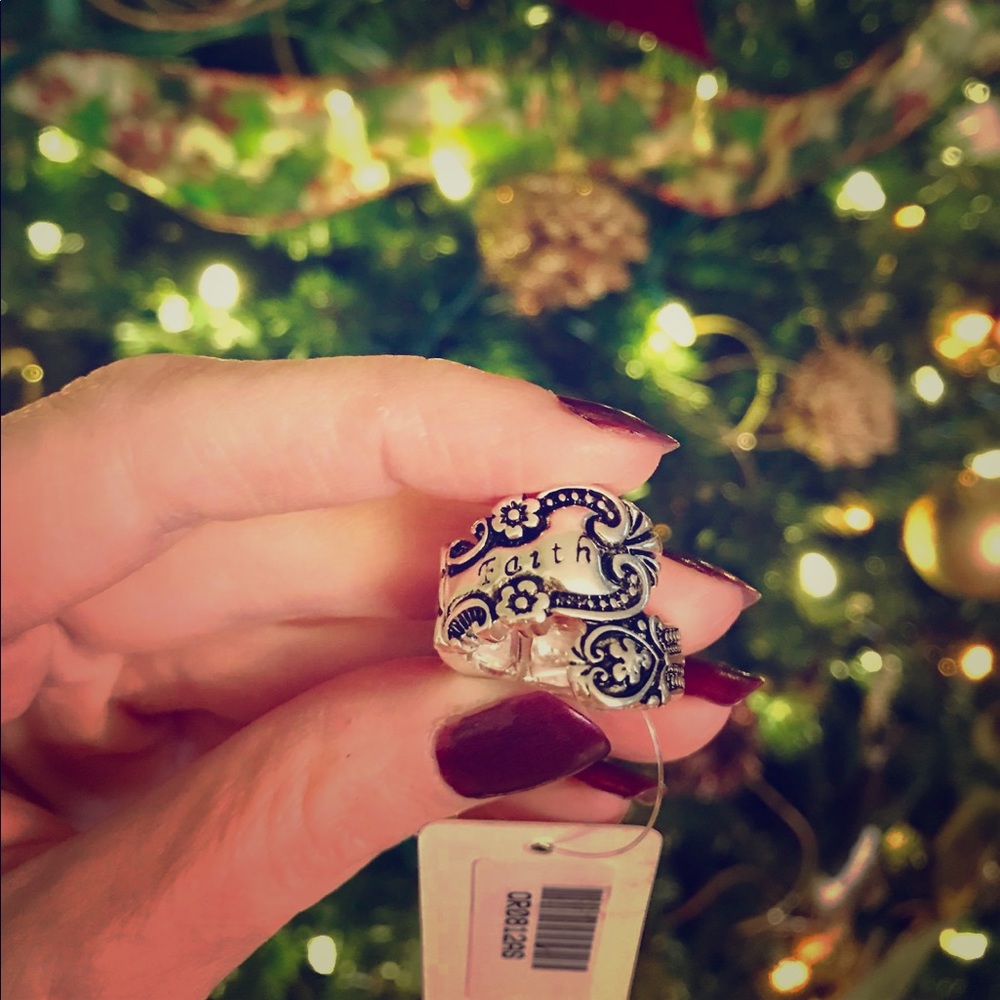 Faith stretch ring